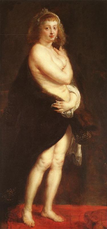 RUBENS, Pieter Pauwel Venus in Fur-Coat Spain oil painting art